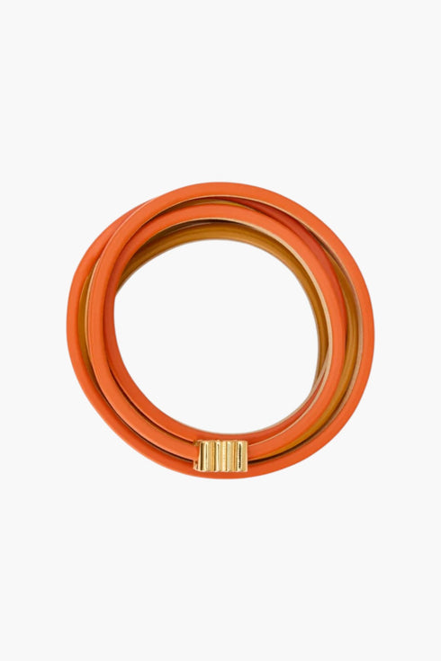 Twist Double Bracelet in Calfskin - GLAM MODA